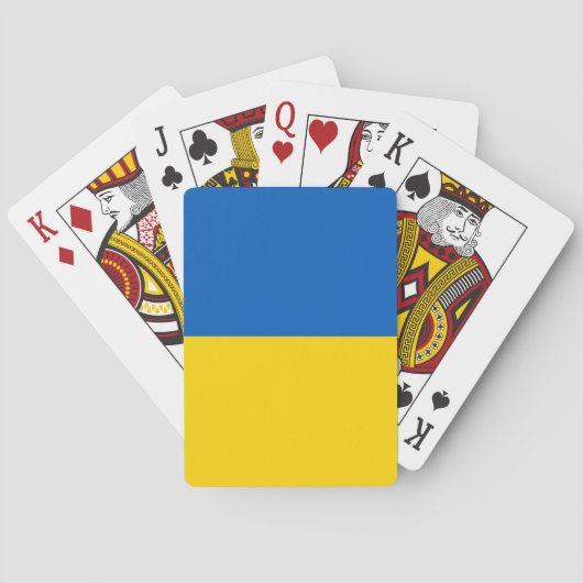 Playing Cards with flag of Ukraine トランプ (裏面)