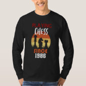 Playing chess since 1986 tシャツ (正面)