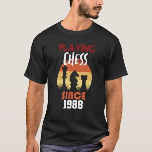 Playing chess since 1988 tシャツ (正面)