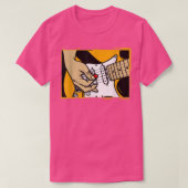 Playing Chords On Guitar Musical Design  Tシャツ (デザイン正面)