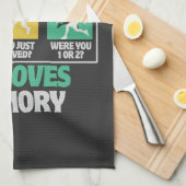 Playing Pickleball Improves Memory キッチンタオル (四つ折り)