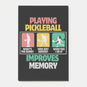 Playing Pickleball Improves Memory ポストイット (正面)