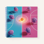 Playing Purple Anthropomorphic Brains  ノートブック (正面)