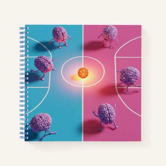 Playing Purple Anthropomorphic Brains  ノートブック (正面)