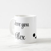 Playing soccer graphic black コーヒーマグカップ (正面左)