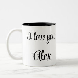 Playing soccer graphic black ツートーンマグカップ