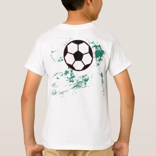 Playing soccer graphic black tシャツ (裏面)
