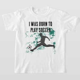 Playing soccer graphic black tシャツ