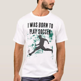 Playing soccer graphic black tシャツ