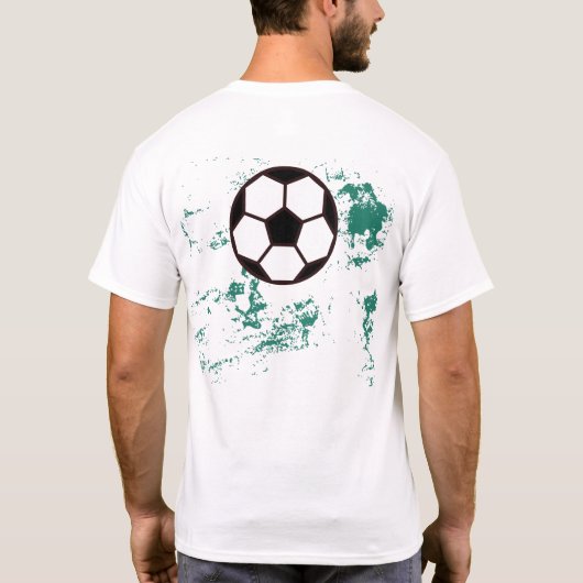 Playing soccer graphic black tシャツ (裏面)