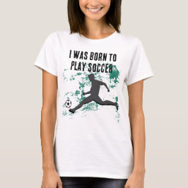 Playing soccer graphic black tシャツ