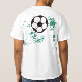 Playing soccer graphic black tシャツ (裏面)