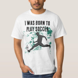 Playing soccer graphic black tシャツ