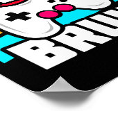 Playing Video Games - Pc Console Gaming - Funny Vi ポスター (角)