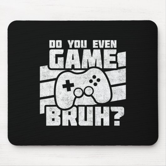 Playing Video Games - Pc Console Gaming - Funny Vi マウスパッド (正面)