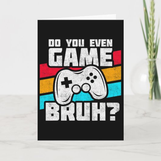 Playing Video Games - Video Gamer Meme - Funny Vid カード (正面)