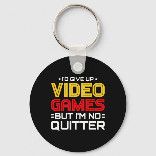 Playing Video Games - Video Gamer Meme - Funny Vid キーホルダー (正面)