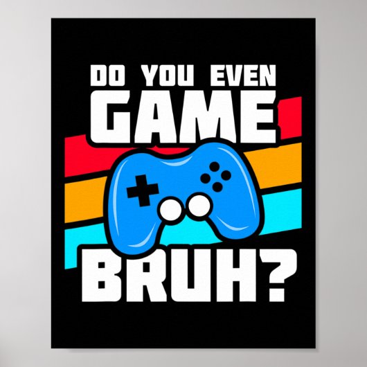 Playing Video Games - Video Gamer Meme - Funny Vid ポスター (正面)