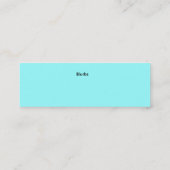 PlayLoudのプロフィールカード スキニー名刺 (裏面)