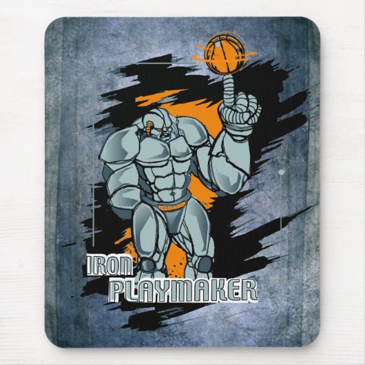 Playmakerのバスケットボール マウスパッド (正面)