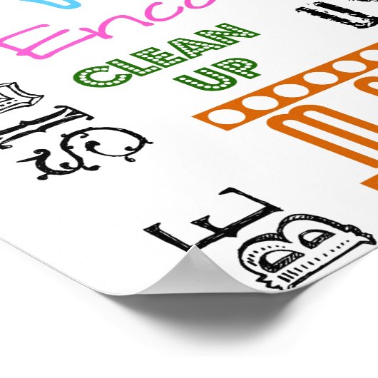 Playroom Rules ポスター (角)