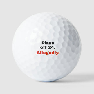 Plays Off 24、らしいですね:面白いゴルフボール ゴルフボール