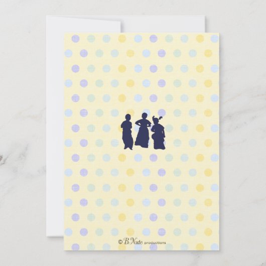 Playtimeのおもしろいのヴィンテージのパーティの招待状-ポテト袋 招待状 (裏面)