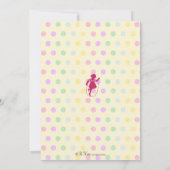 Playtimeのおもしろいのヴィンテージのパーティの招待状-女の子 招待状 (裏面)