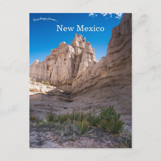 Plaza Blanca New Mexico ポストカード (正面)