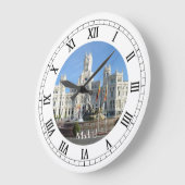 Plaza de Cibelesのマドリードの柱時計 ラージ壁時計 (傾斜)