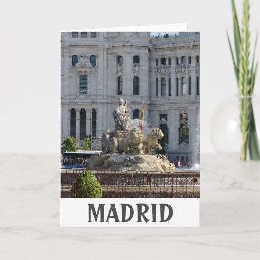 Plaza de Cibeles、マドリード カード (正面)