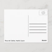 Plaza de Cibeles Postcard ポストカード (裏面)
