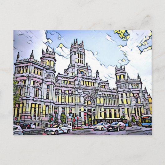 Plaza de Cibeles Postcard ポストカード (正面)