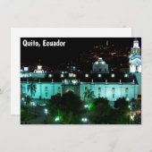 Plaza de la Independency，キト，エクアドルのカード (正面/裏面)