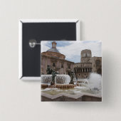 Plaza De La VirginおよびBasilica De Virgen 缶バッジ (正面&裏面)