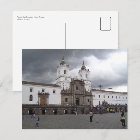 Plaza de San Francisco, Quito, Ecuador ポストカード (正面/裏面)