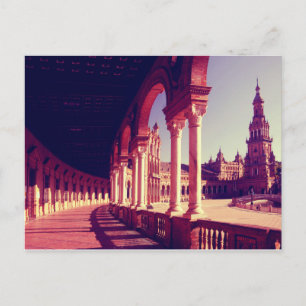 Plaza Espana, Sevilla,スペイン ポストカード