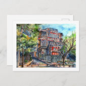 Plaza Joaquín Edwards Bello (acuarela) ポストカード (正面/裏面)