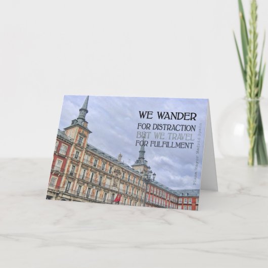 PLAZA MAYOR Greeting Card サンキューカード (正面)