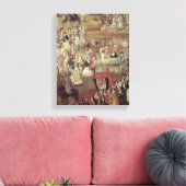 Plaza Mayor in Mexico，市場詳細 キャンバスプリント (インサイチュ (リビング))