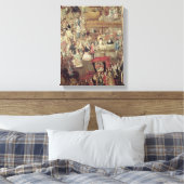 Plaza Mayor in Mexico，市場詳細 キャンバスプリント (インサイチュ (寝室))