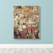 Plaza Mayor in Mexico，市場詳細 キャンバスプリント (インサイチュ (ウッドフロア))