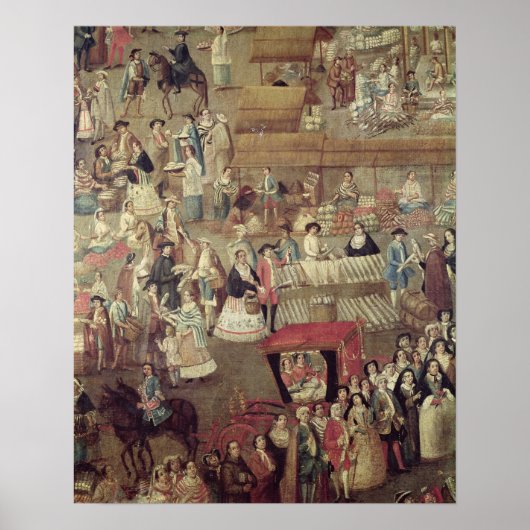 Plaza Mayor in Mexico,市場詳細 ポスター (正面)