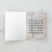 PLB悔やみや弔慰または引き起こります カード (内部)