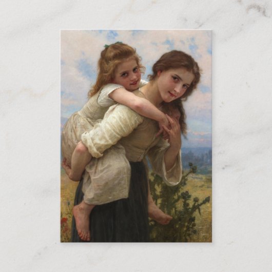 Pleasant Burden by William Adolphe Bouguerau 名刺 (正面)