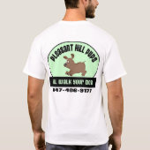 Pleasant Hillの子犬 Tシャツ (裏面)