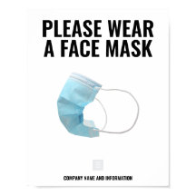 PLEASE衣服A FACEMASKポスター