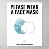 PLEASE衣服A FACEMASKポスター ポスター (正面)
