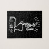 Please Be Halloween Spooky Season Skeleton ジグソーパズル (横)