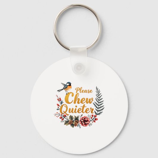 Please Chew Quieter  キーホルダー (正面)
